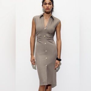 Zara Pique shirt dress